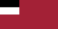 maroon, black-white canton