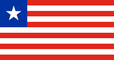11 red-white stripes, blue canton, white star