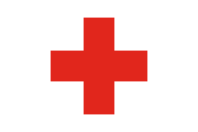 white, red cross